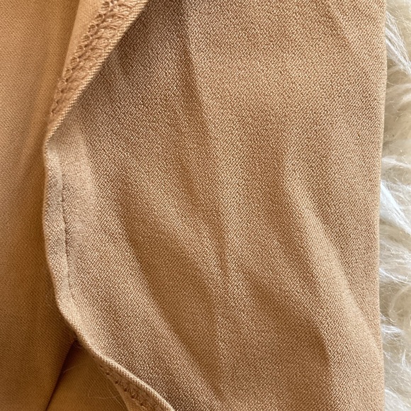 NWOT Zara Camel Side-Slit Stretch Maxi Skirt - Picture 5 of 10